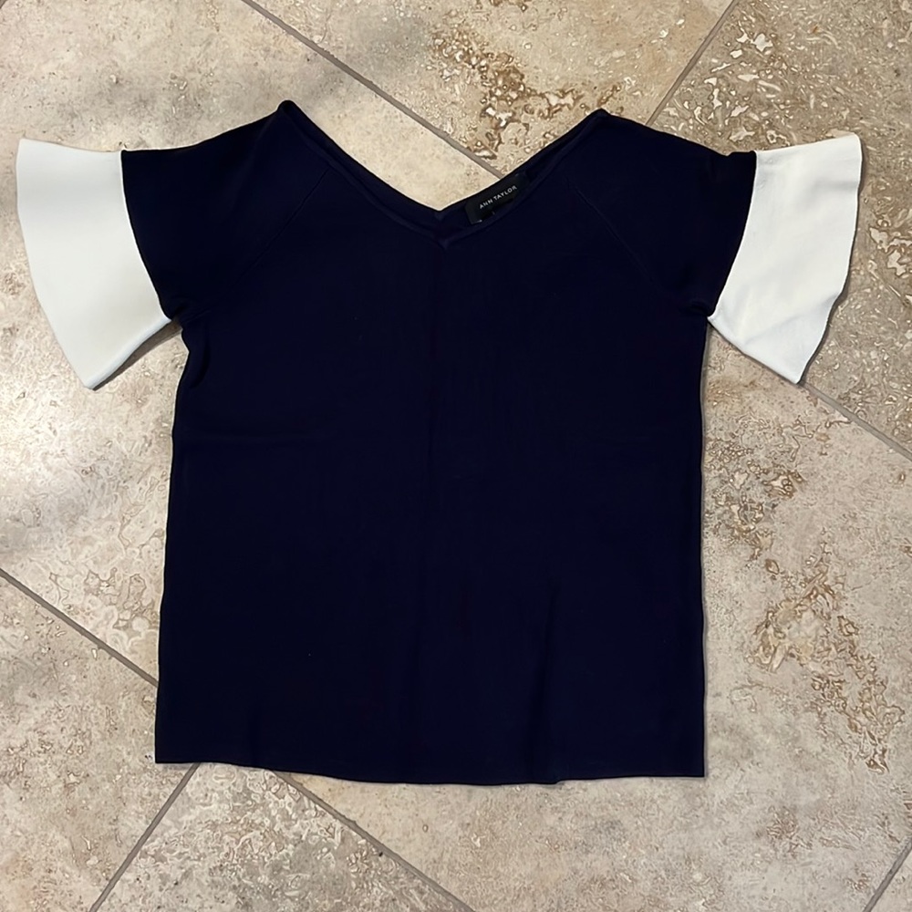 Navy Blue Ann Taylor Shirt